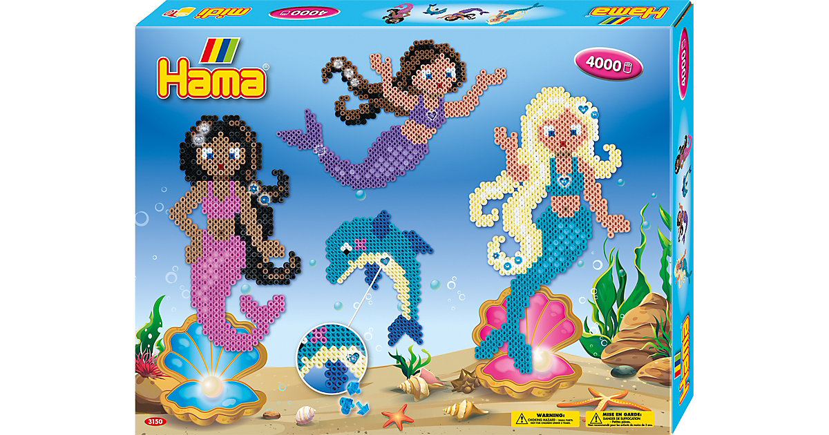 HAMA 3150 Geschenkpackung Meerjungfrauen, 4.000 midi-Perlen & Zubehör HAMA 3150 Geschenkpackung Meerjungfrauen, 4.000 midi-Perlen & Zubehör von Hama Perlen