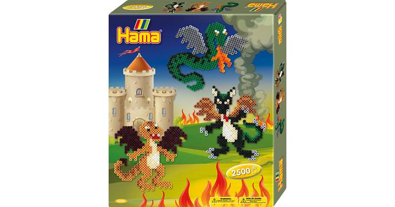 HAMA 3245 Geschenkset Drachen, 2.500 midi-Perlen & Zubehör von Hama Perlen