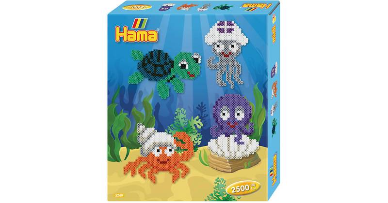 HAMA 3249 Geschenkpackung Unter Wasser, 2.500 midi-Perlen & Zubehör von Hama Perlen