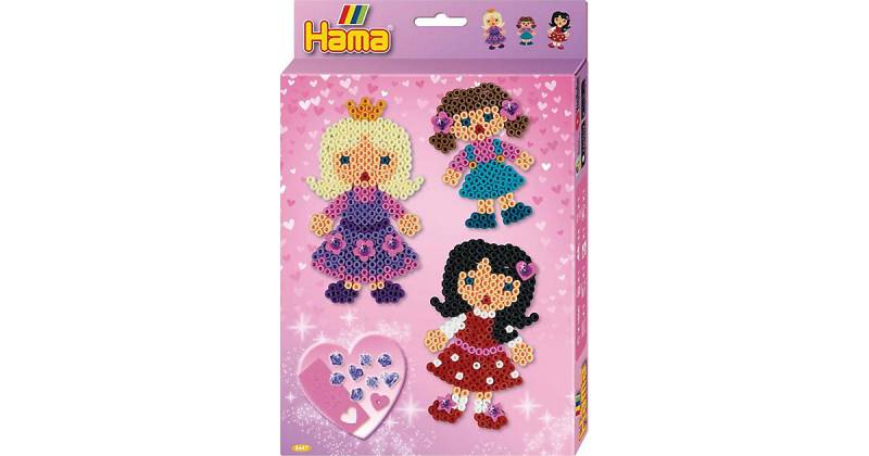 HAMA 3447 Geschenkpackung Puppen, 2.000 midi-Perlen & Zubehör von Hama Perlen