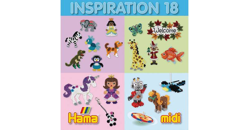 HAMA 399-18 midi-Inspirationsheft 18, 56 Seiten von Hama Perlen