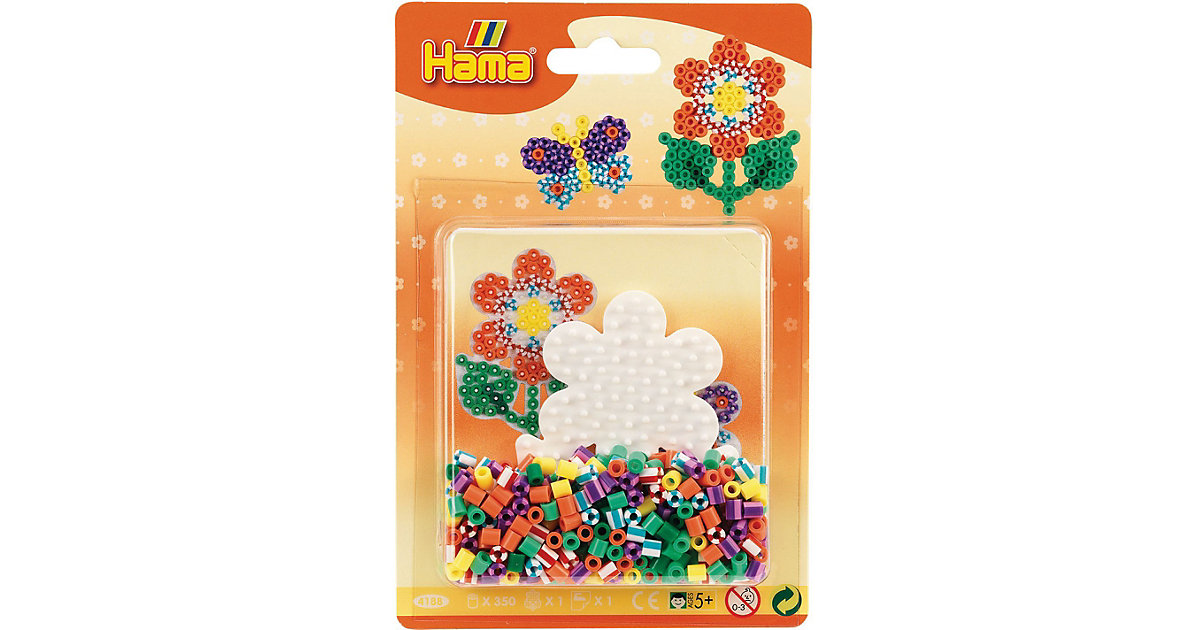 HAMA 4188 Blister Streifenperlen Blume, 350 midi-Perlen & Zubehör von Hama Perlen