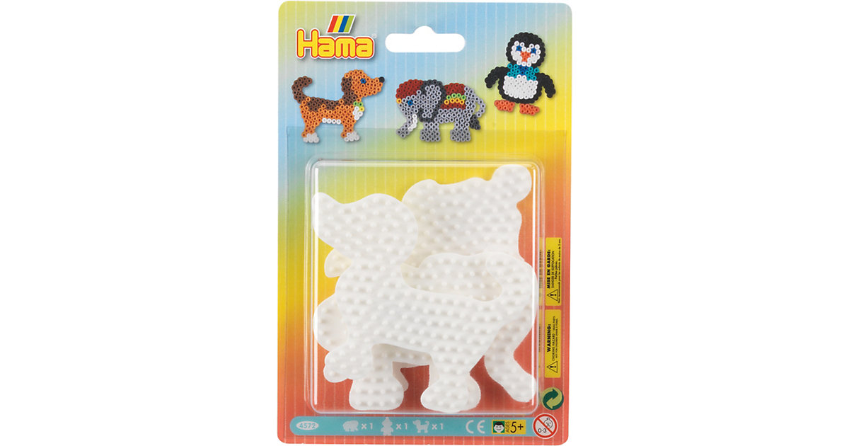 HAMA 4572 midi-Stiftplatten Elefant, Pinguin, Hund HAMA 4572 midi-Stiftplatten Elefant, Pinguin, Hund von Hama Perlen