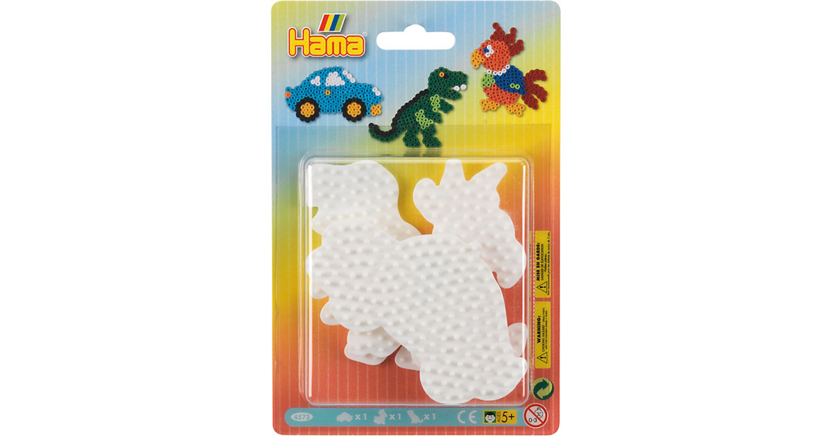 HAMA 4573 midi-Stiftplatten Auto, Papagei, Dino HAMA 4573 midi-Stiftplatten Auto, Papagei, Dino von Hama Perlen