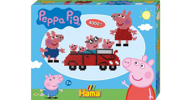 HAMA 7952 Geschenkpackung Peppa Pig, 4.000 midi-Perlen & Zubehör von Hama Perlen