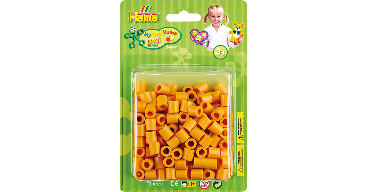 HAMA 8524 Blister-Packung maxi-Perlen, 250 Stück, teddybärenbraun HAMA 8524 Blister-Packung maxi-Perlen, 250 Stück, teddybärenbraun von Hama Perlen