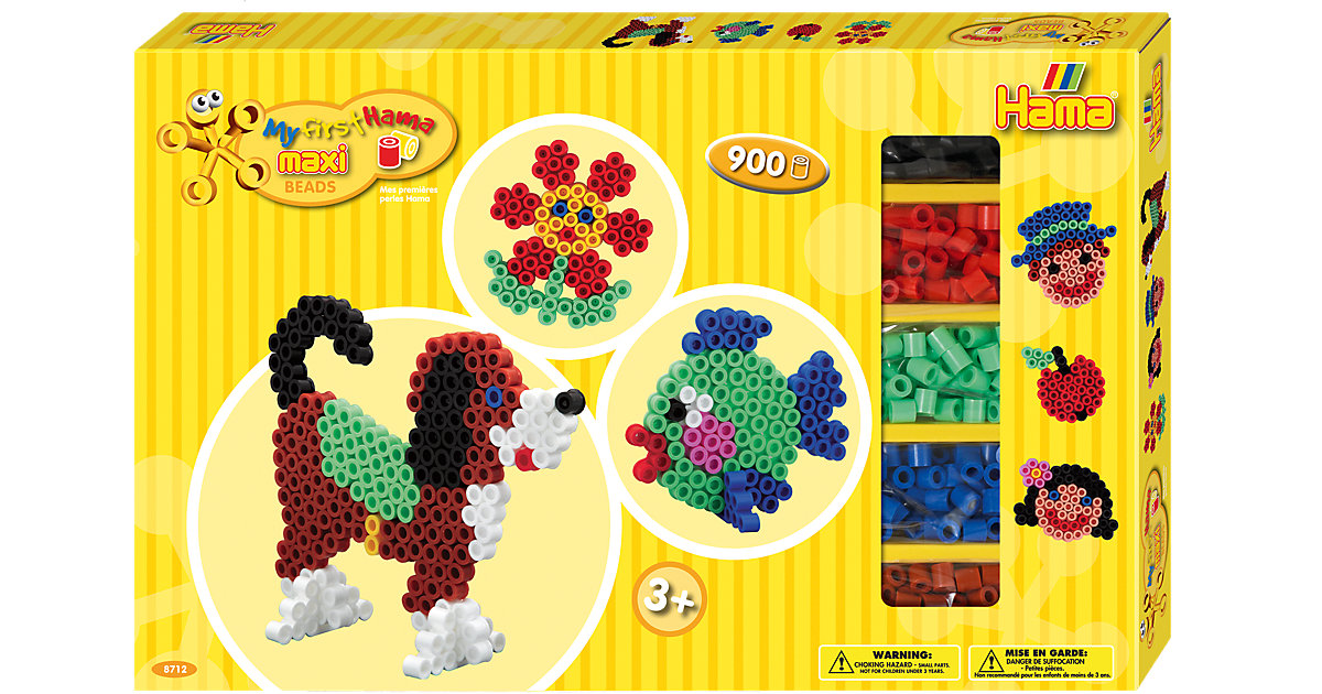 HAMA 8712 Geschenkset gelb, 900 maxi-Perlen & Zubehör HAMA 8712 Geschenkset gelb, 900 maxi-Perlen & Zubehör von Hama Perlen