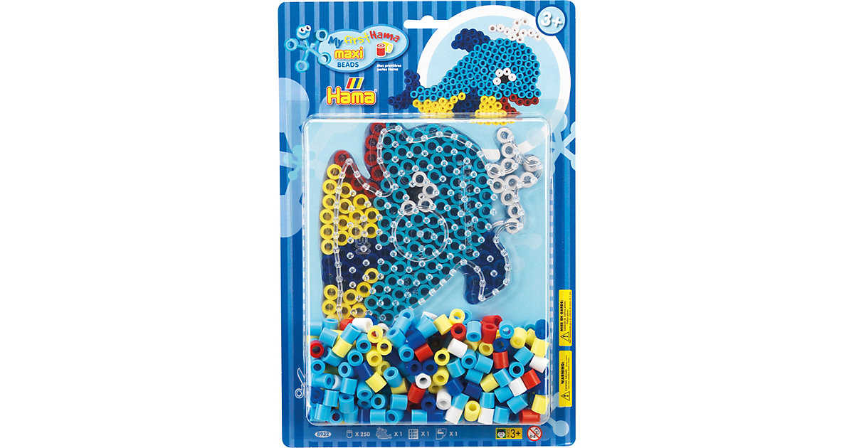 HAMA 8932 Blister Wal, 250 maxi-Perlen & Zubehör HAMA 8932 Blister Wal, 250 maxi-Perlen & Zubehör von Hama Perlen