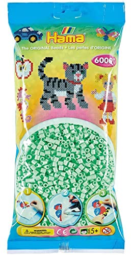HAMA Midi Beads 6000 Stück Pastell Minze HAMA Midi Beads 6000 Stück Pastell Minze von Hama