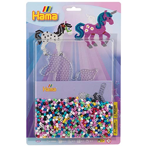 Hama Perlen 4079 Set Pegasus mit ca. 2.000 bunten Midi Bügelperlen mit Durchmesser 5 mm, Stiftplatte, inkl. Bügelpapier, kreativer Bastelspaß für Groß und Klein Hama Perlen 4079 Set Pegasus mit ca. 2.000 bunten Midi Bügelperlen mit Durchmesser 5 mm, Stiftplatte, inkl. Bügelpapier, kreativer Bastelspaß für Groß und Klein von Hama