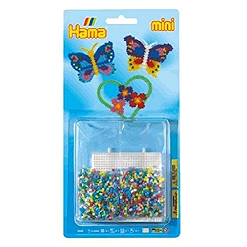 Hama Perlen 5502 Set Herz mit ca. 2.000 bunten Mini Bügelperlen mit Durchmesser 2,5 mm, Stiftplatte, inkl. Bügelpapier, kreativer Bastelspaß für Groß und Klein Hama Perlen 5502 Set Herz mit ca. 2.000 bunten Mini Bügelperlen mit Durchmesser 2,5 mm, Stiftplatte, inkl. Bügelpapier, kreativer Bastelspaß für Groß und Klein von Hama Perlen