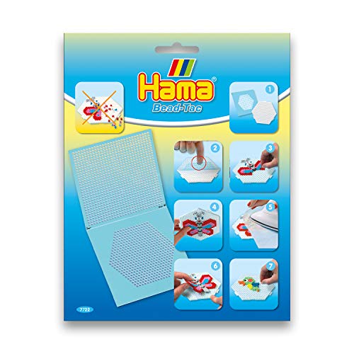 Hama Perlen 7722 Bead Tac Haftfolie für Midi Bügelperlen mit Durchmesser 5 mm, Motive Quadrat und Sechseck, Zubehör für das Basteln mit Bügelperlen, wiederverwendbar Hama Perlen 7722 Bead Tac Haftfolie für Midi Bügelperlen mit Durchmesser 5 mm, Motive Quadrat und Sechseck, Zubehör für das Basteln mit Bügelperlen, wiederverwendbar von Hama