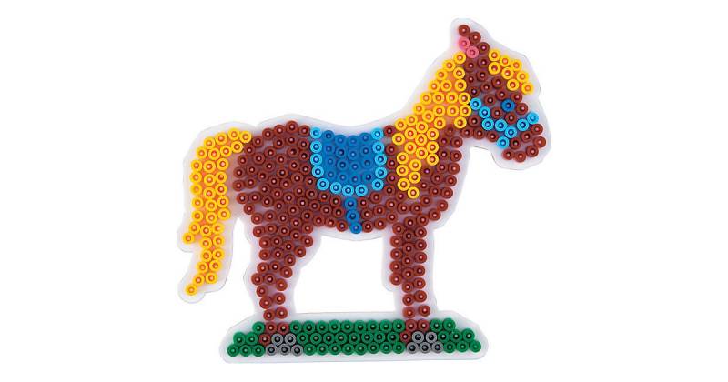 Bügelperlen Midi - Stiftplatte Pferd mehrfarbig von Hama Perlen