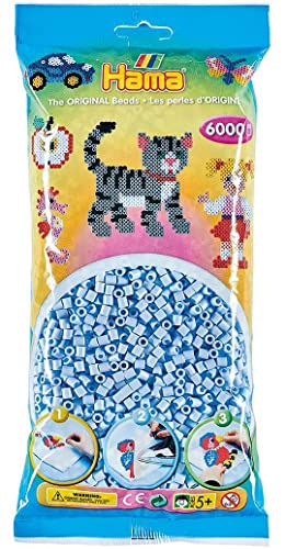 HAMA Midi Beads 6000 Stück Pastell-Eis Blau von Hama