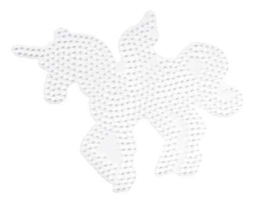 Hama Perlen 315 Große Stiftplatte Einhorn Pegasus in weiß für Midi Bügelperlen mit Durchmesser 5 mm, kreativer Bastelspaß für Groß und Klein von Hama Perlen