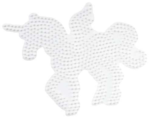 Hama Perlen 315 Große Stiftplatte Einhorn Pegasus in weiß für Midi Bügelperlen mit Durchmesser 5 mm, kreativer Bastelspaß für Groß und Klein von Hama