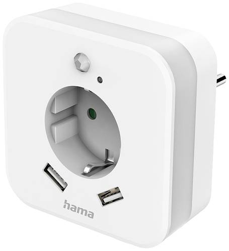 Hama 00223498 LED-Nachtlicht mit Bewegungsmelder LED Tageslichtweiß Weiß von Hama