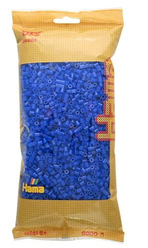 Hama 205-36 Midi Bügelperlen 6000 STK. Neon-Blau von Hama