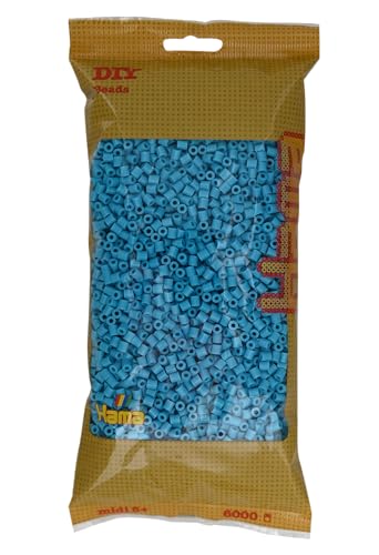Hama 205-49 Midi Bügelperlen 6000 STK. Azurblau von Hama