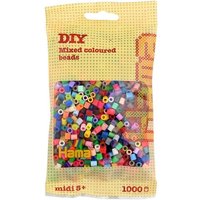 Hama 207-68 - DIY Bügelperlen Midi 5+, ca. 1000 Stück, Mix 68 Vollton von Hama