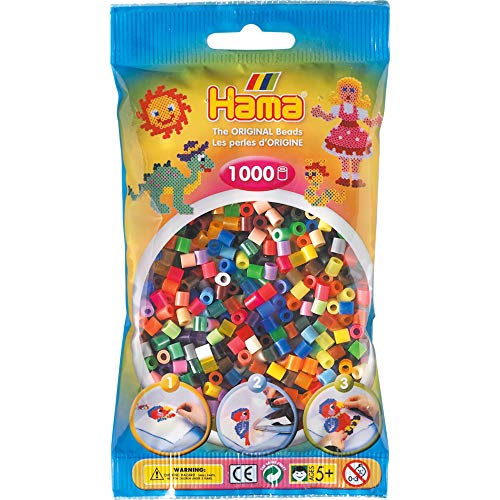 Hama 207–68 Perlen – Mix 68 (1000 Midi Perlen) von Hama Perlen