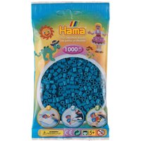 Hama 207-83 - Bügelperlen Midi, ca. 1000 Perlen in Petrol von Dan Import