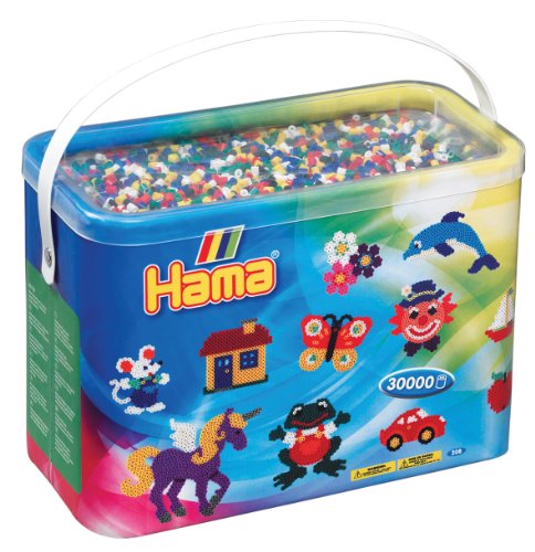 Hama – 208-66 – Kreative Freizeit – Baril 30.000 Bügelperlen – Midi – Unisex von Hama Perlen