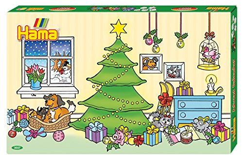 Hama 3037 - Geschenkpackung Adventskalender, Bügelperlen von Hama