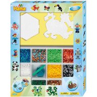 Hama 3072 - Bügelperlen, Super Geschenkset (blau), 7200 Midi-Perlen und Zubehör von Malte Haaning Plastic A/s