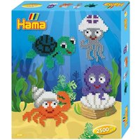 Hama 3249 - Geschenkpackung Unter Wasser, Bügelperlen Midi, ca. 2500 Stück inklusive Stiftplatten und Zubehör von Hama
