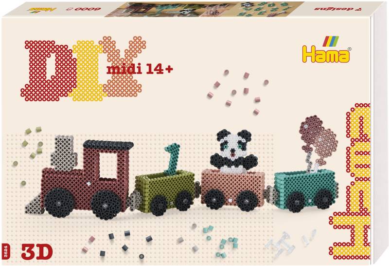 Hama 3D Geburtstagszug Perlenset 6000 Teile von Hama