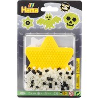 Hama 4180 - Bügelperlen inkl. Stern, Grusel/Glow in The Dark, Midi, 375 Stück von Malte Haaning Plastic A/s