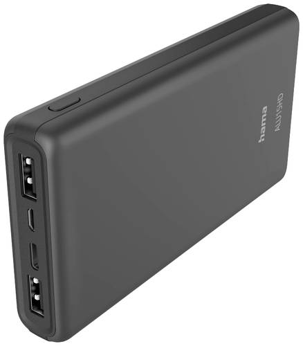 Hama ALU15HD Powerbank 15000 mAh LiPo USB-A, USB-C® Anthrazit von Hama