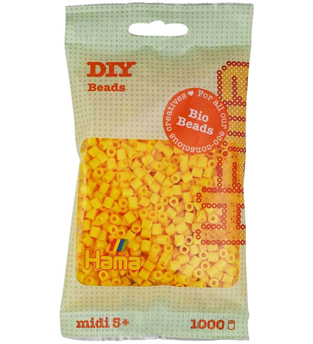 Hama Bio Midi Perlen - 1000 st. - 03 Gelb - Hama - One Size - Perlen von Hama