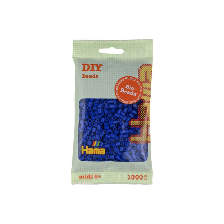 Hama Bio Midi Perlen 190-08 Blau - 1000Stück Hama Bio Midi Perlen 190-08 Blau - 1000Stück von Hama