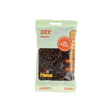 Hama Bio Midi Perlen 190-12 Braun - 1000Stück von Hama