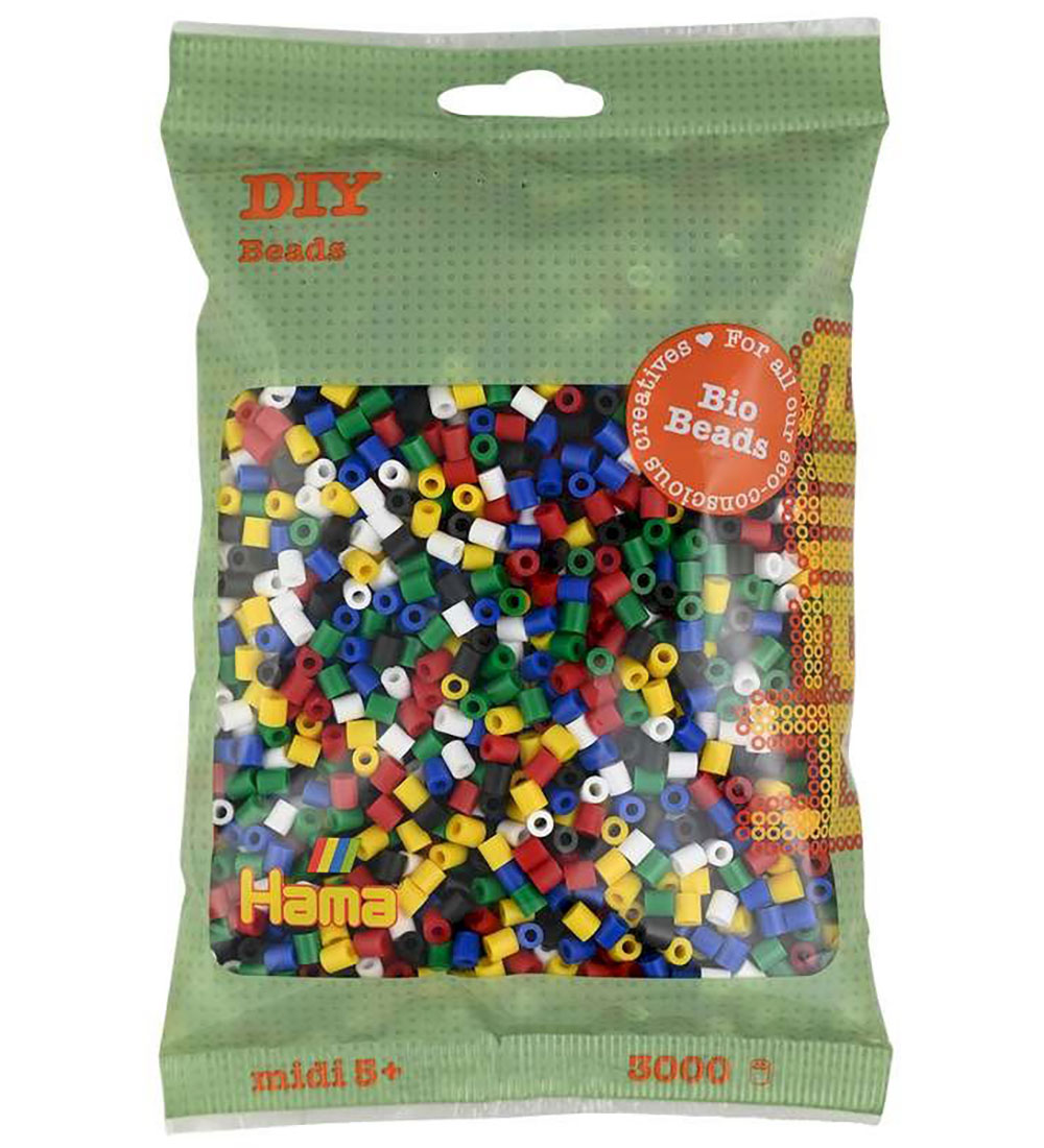 Hama Bio Midi Perlen - 3000 st. - 198 Mix - Hama - One Size - Perlen von Hama