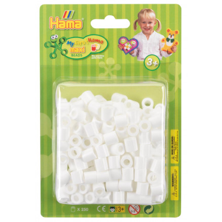 Hama Maxi 250 Bügelperlen 8501 Weiß - 250 Stk von Hama