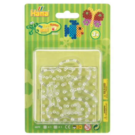 Hama Maxi 8279 Stiftplatten Beutel Quadrat und Schmetterling transparent von Hama