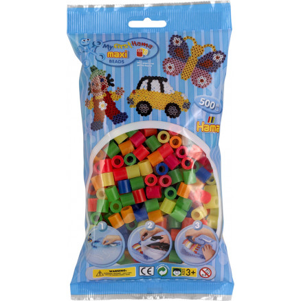 Hama Maxi Bügelperlen 8472 Neon Mix 51 - 500 Stk von Hama