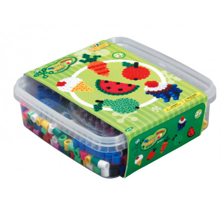 Hama Maxi Geschenkbox 8740 600 Perlen und Kreis-Steckplatte von Hama