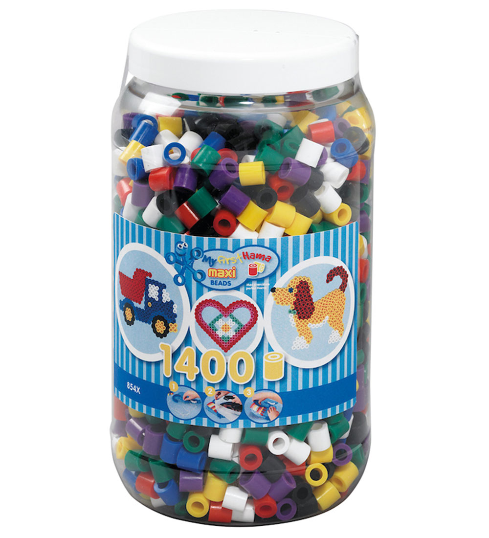Hama Maxi Perlen - 1400 st. - Alm. Mix - Hama - One Size - Perlen Hama Maxi Perlen - 1400 st. - Alm. Mix - Hama - One Size - Perlen von Hama