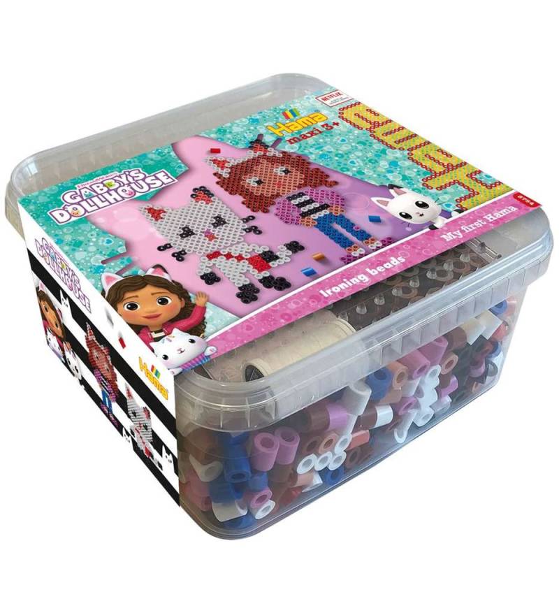 Hama Maxi Perlen - 900 st. + 1 Platte - Gabby's Dollhouse - Hama - One Size - Perlen Hama Maxi Perlen - 900 st. + 1 Platte - Gabby's Dollhouse - Hama - One Size - Perlen von Hama