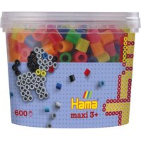 Hama Maxi Perlen Dose, ca. 600 Bügelperlen, neon gemischt von Malte Haaning Plastic A/s