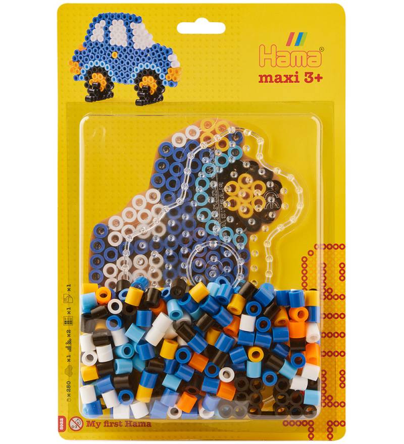Hama Maxi Perlenset - 250 st. + 1 Platte - Auto - Hama - One Size - Perlen Hama Maxi Perlenset - 250 st. + 1 Platte - Auto - Hama - One Size - Perlen von Hama