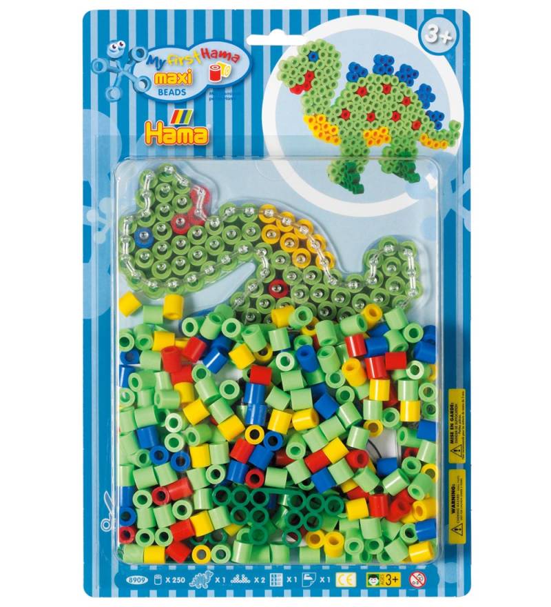 Hama Maxi Perlenset - 250- st. - Dinosaur - Hama - One Size - Perlen Hama Maxi Perlenset - 250- st. - Dinosaur - Hama - One Size - Perlen von Hama
