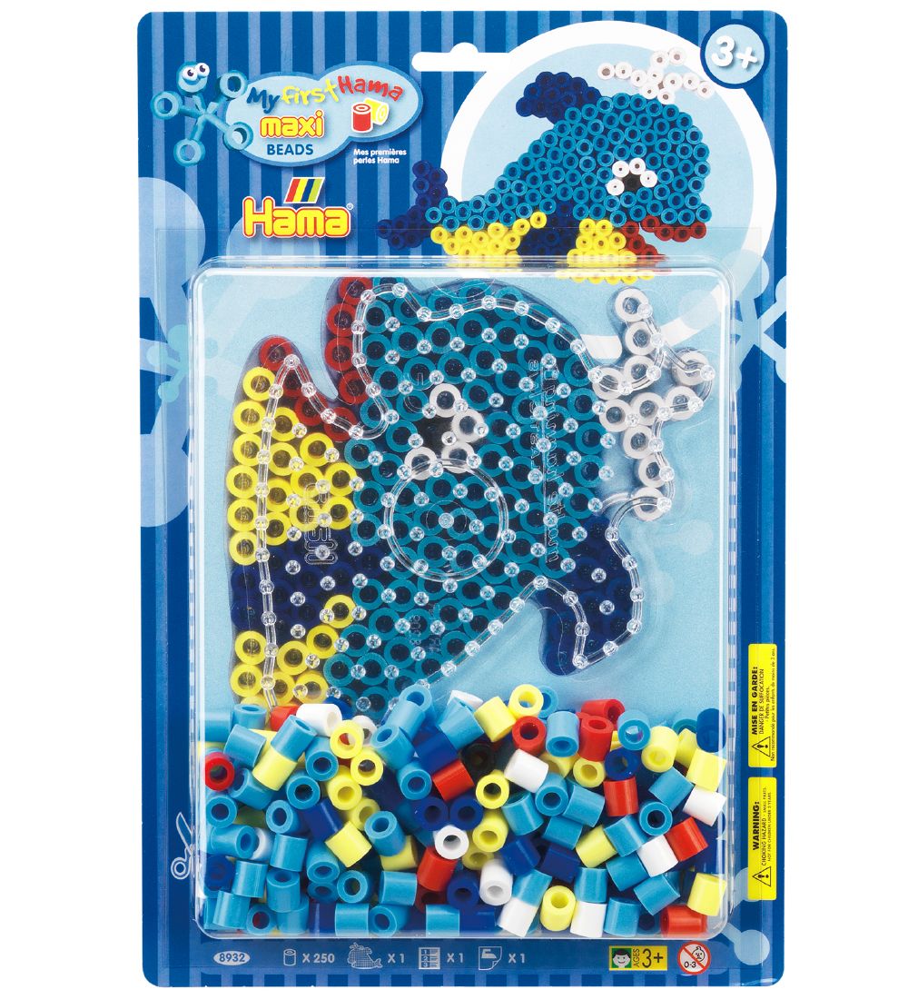 Hama Maxi Perlenset - 250 st. - Wal - Hama - One Size - Perlen Hama Maxi Perlenset - 250 st. - Wal - Hama - One Size - Perlen von Hama