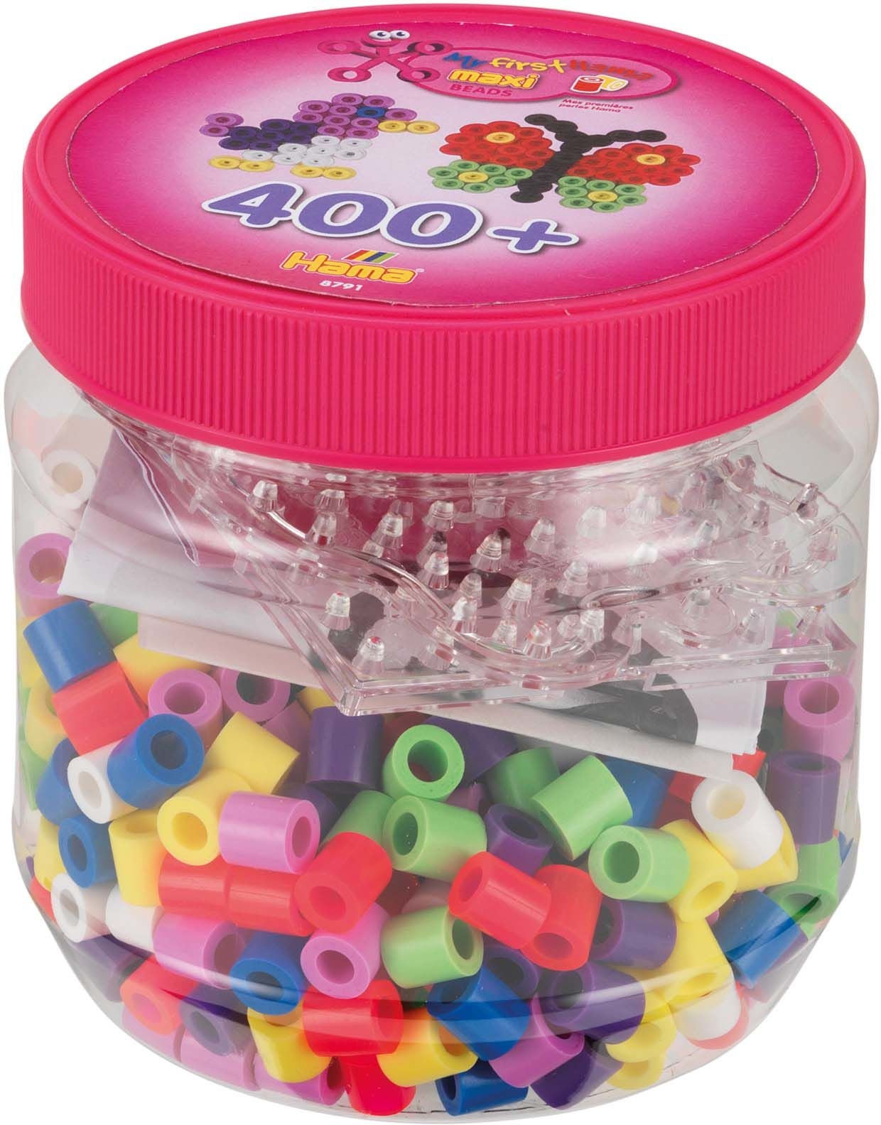 Hama Maxi Perlenset 400 pcs Rosa Deckel Hama Maxi Perlenset 400 pcs Rosa Deckel von Hama