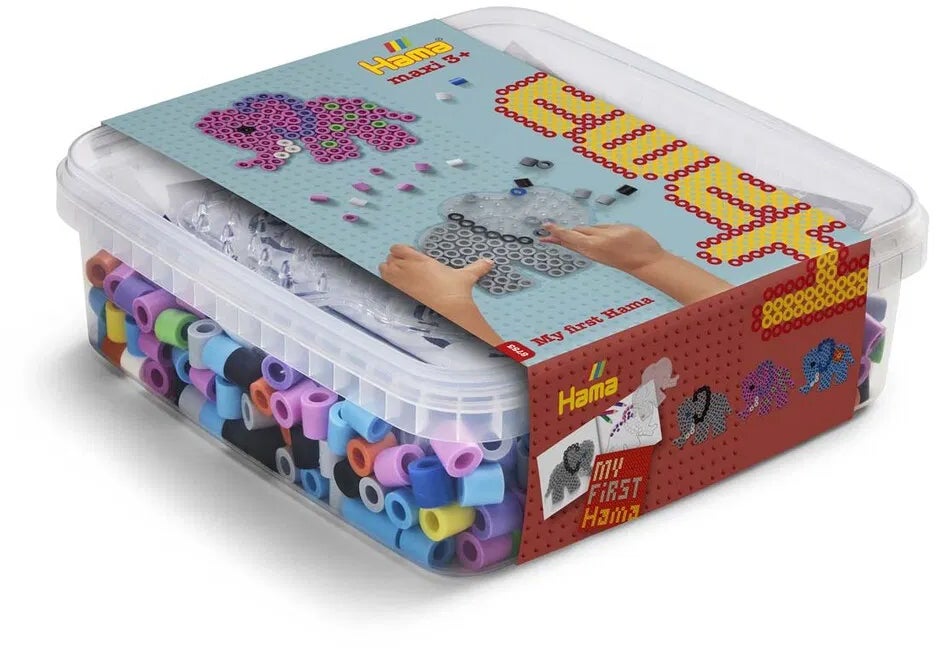Hama Maxi Perlenset 600 Teile Elefant Hama Maxi Perlenset 600 Teile Elefant von Hama