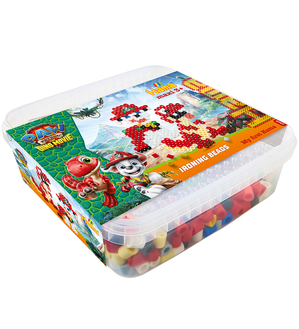 Hama Maxi Perlenset - Paw Patrol: Der Dino Film - 600 st. - Hama - One Size - Perlen von Hama